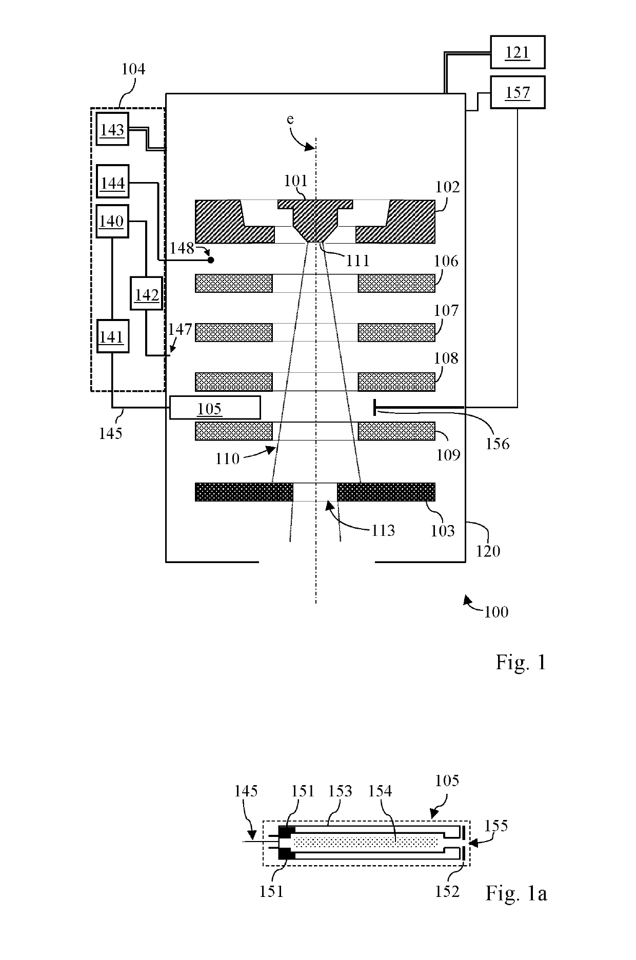 Charged-Particle Source and Method for Cleaning a Charged-Particle Source Using Back-Sputtering