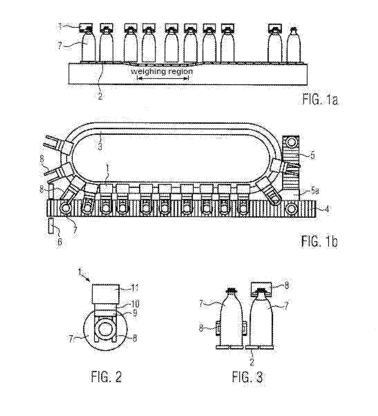 Method for monitoring a filled container and monitoring system for filled containers