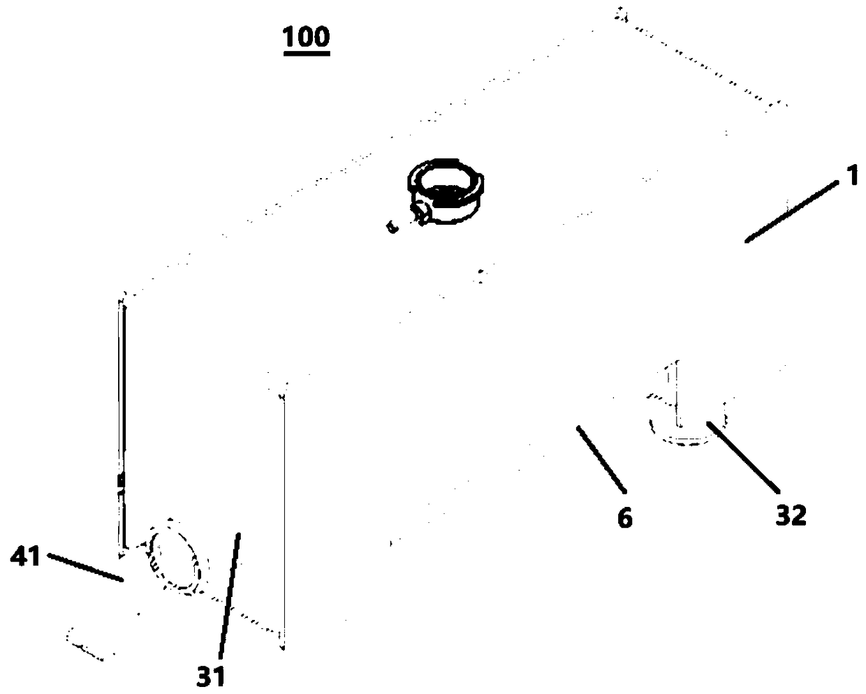 Engine cooling system, box used for engine cooling system and operation machine