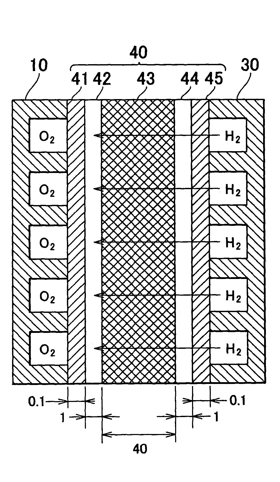 Electrolyte membrane for fuel cell operable in medium temperature range, fuel cell using the same, and manufacturing methods therefor