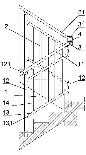 Assembly integrated stair protection device