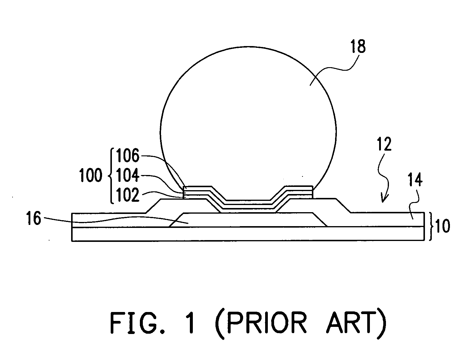 Under-bump metallugical structure