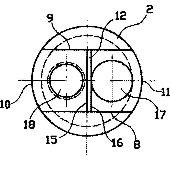 Pressure sampling head of Pitotbar flow sensor