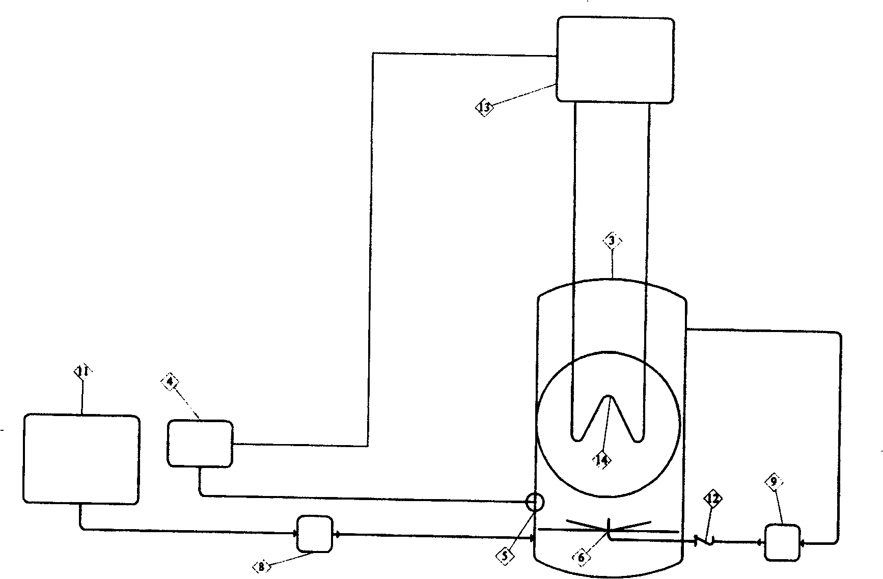 Combined temperature increasing device and method by anaerobic degesting greenhouse