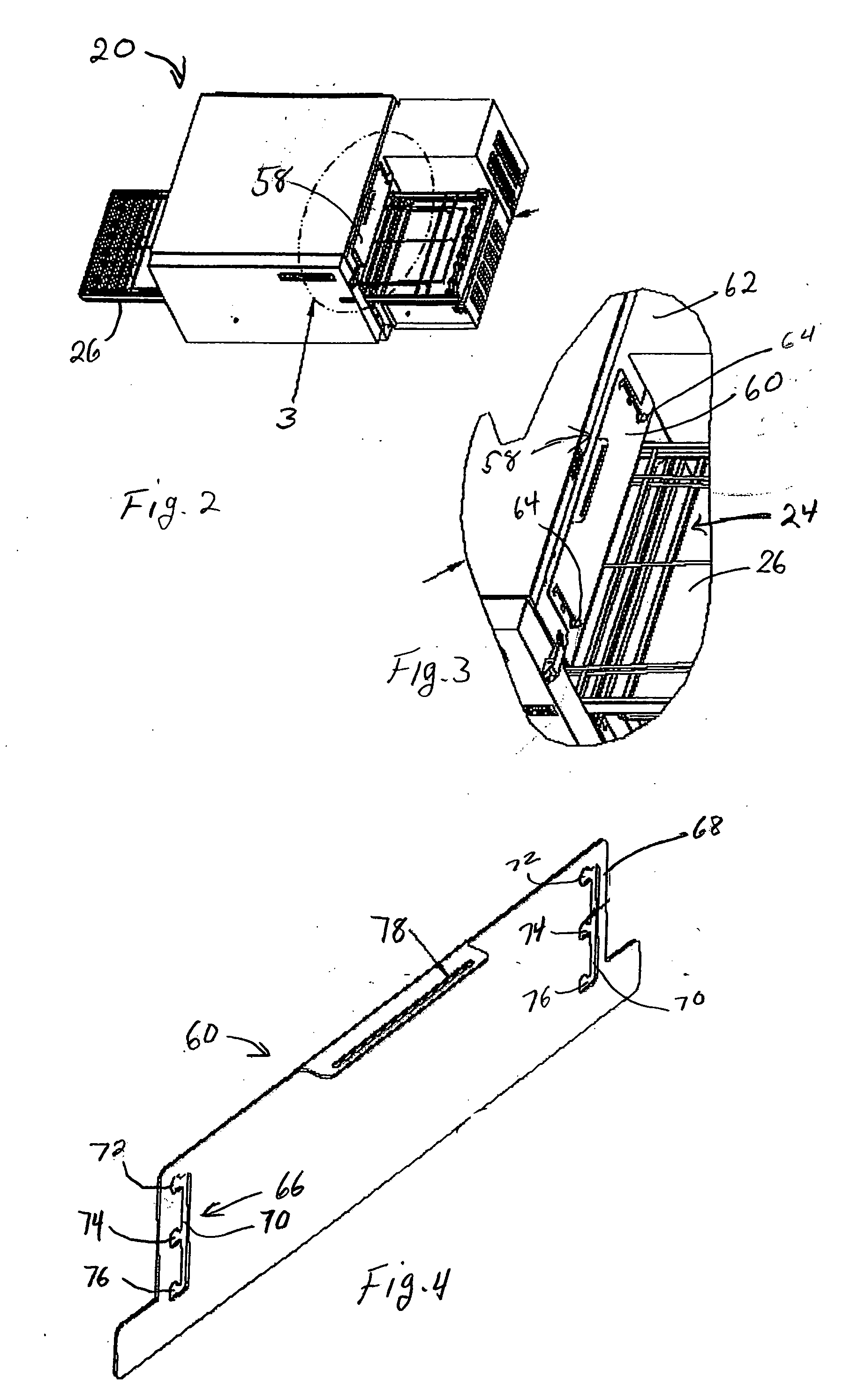 Conveyor oven with energy saving baffle mechanism and method