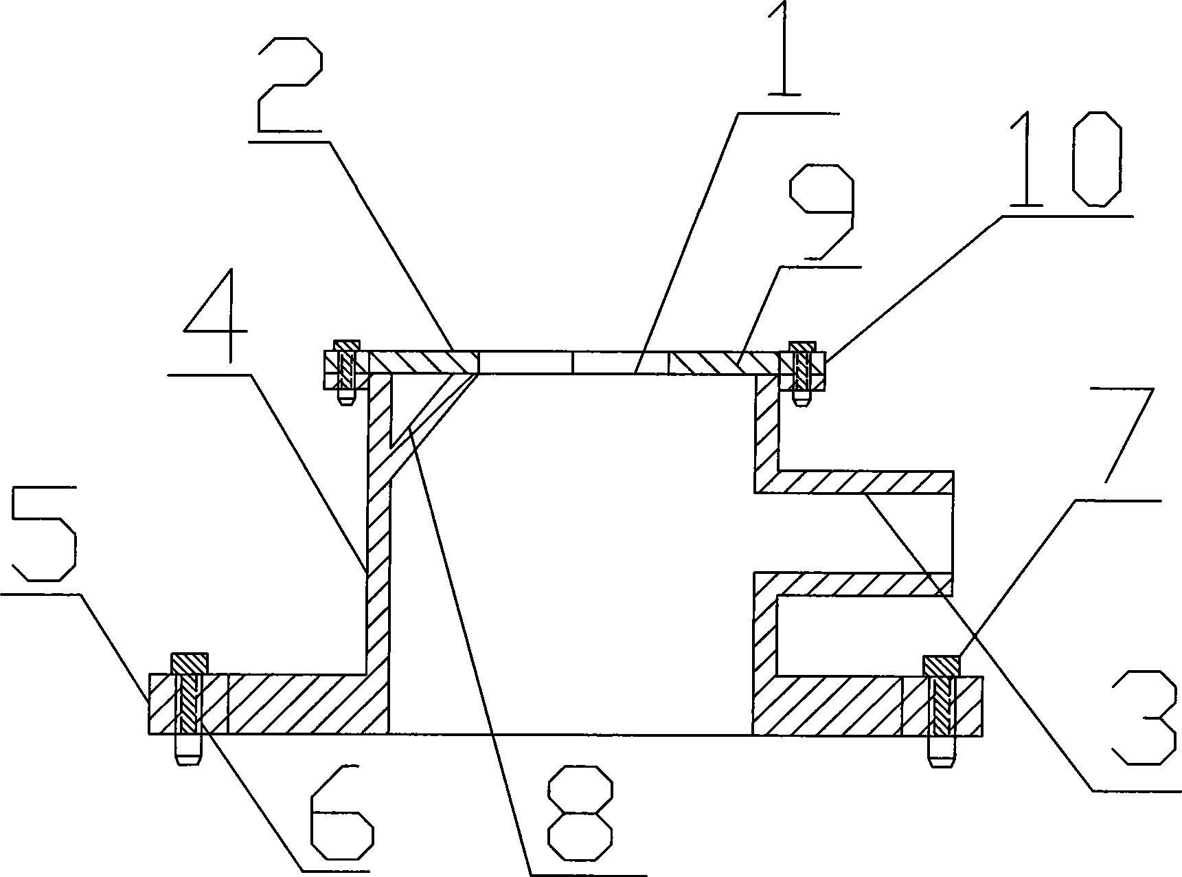 Draining and air guide sleeve used for rushing and ejecting entad pile-sinking method