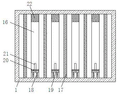 Test tube placing rack for chemical experiments