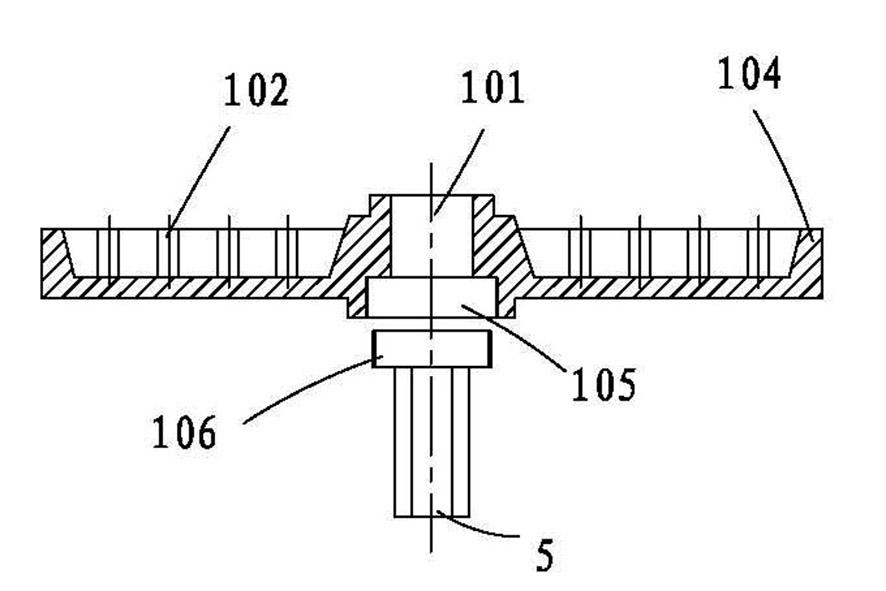 Metal carbon tube component for purifying wastewater and electrocatalytic oxidation device