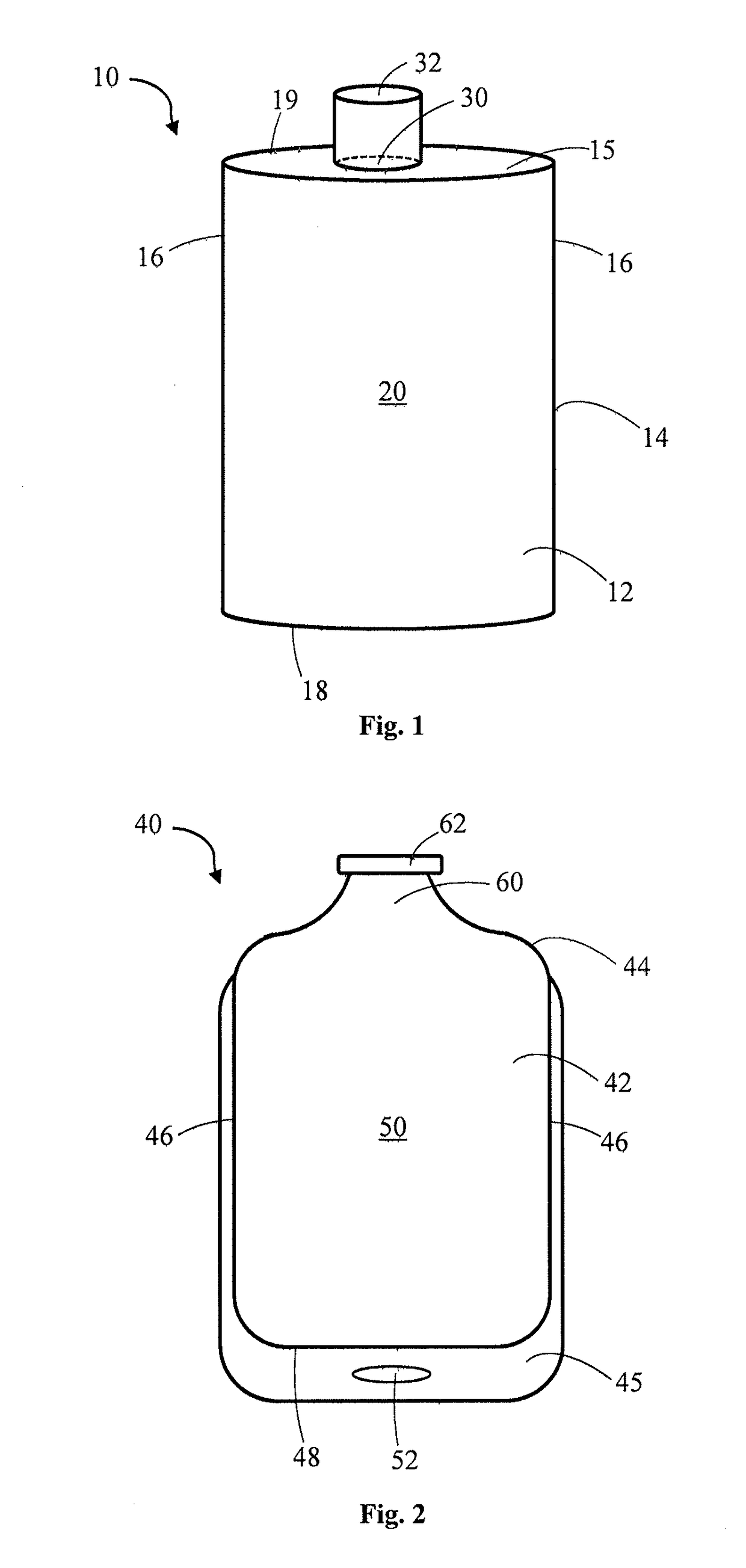 Container for hydrogen peroxide solutions