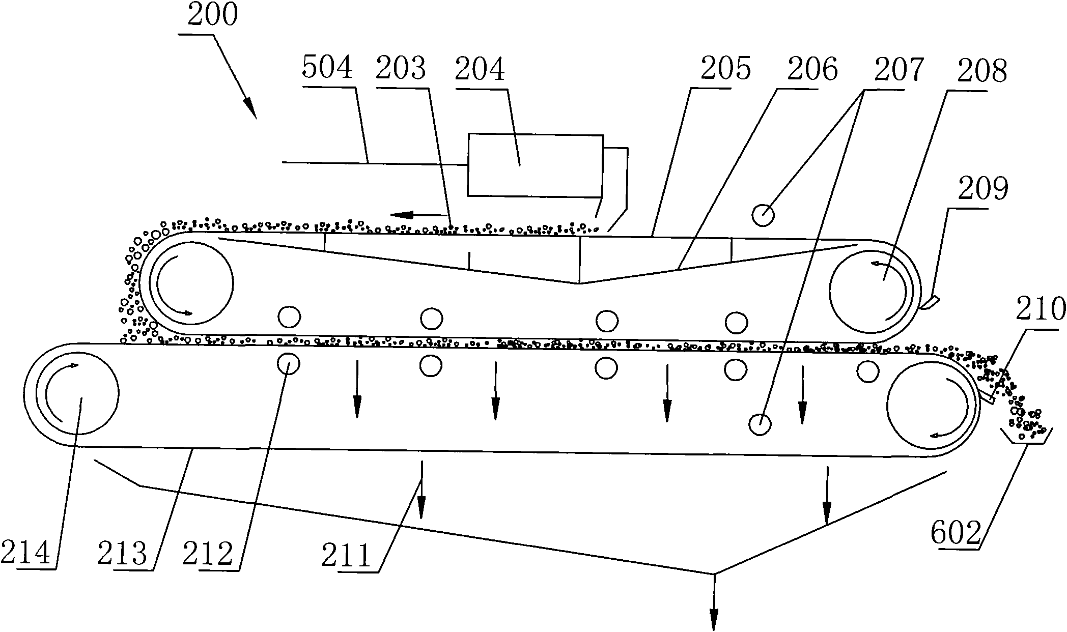 Device and method for dewatering and drying mud under water