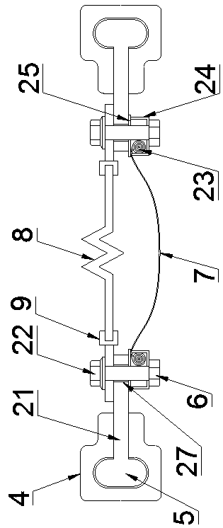 Waterproof connecting structure of deformation joint of building roof