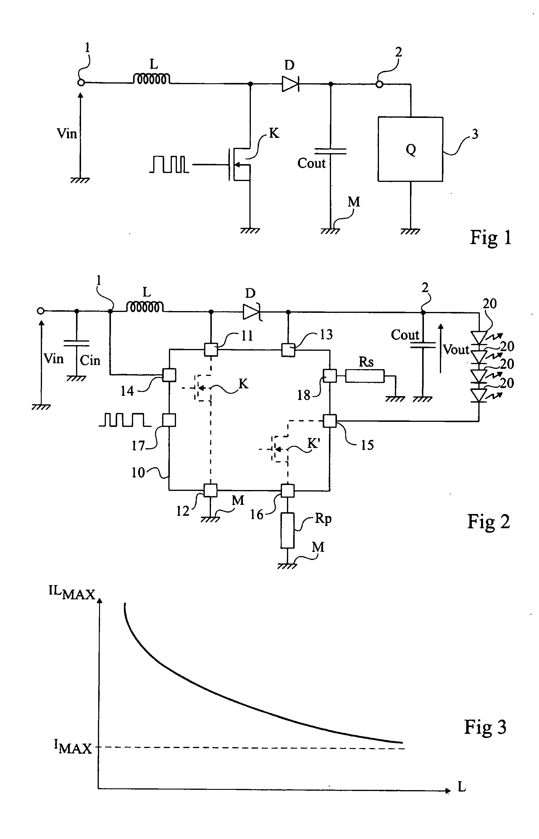 Current limitation in an inductance with a limit current adaptation