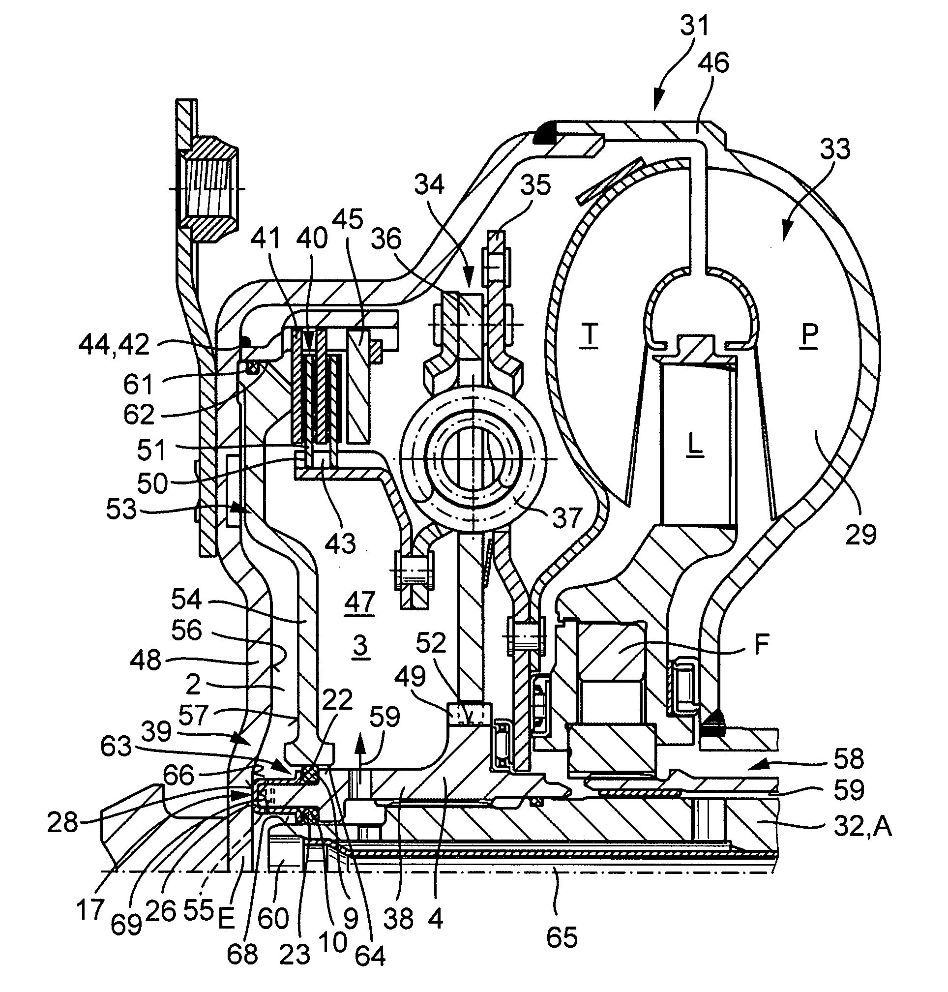 Seal retainer device and power transmission unit with seal retainer device