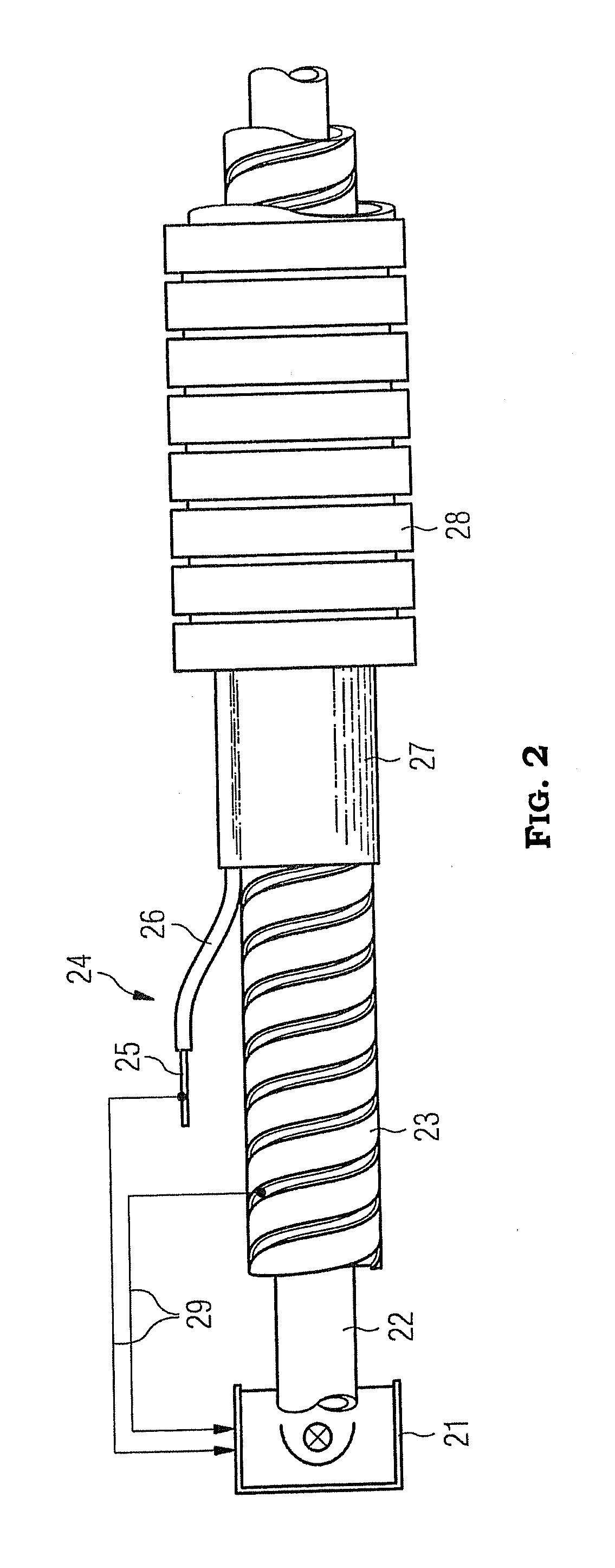 Temperature monitoring of a light guide in an illumination apparatus