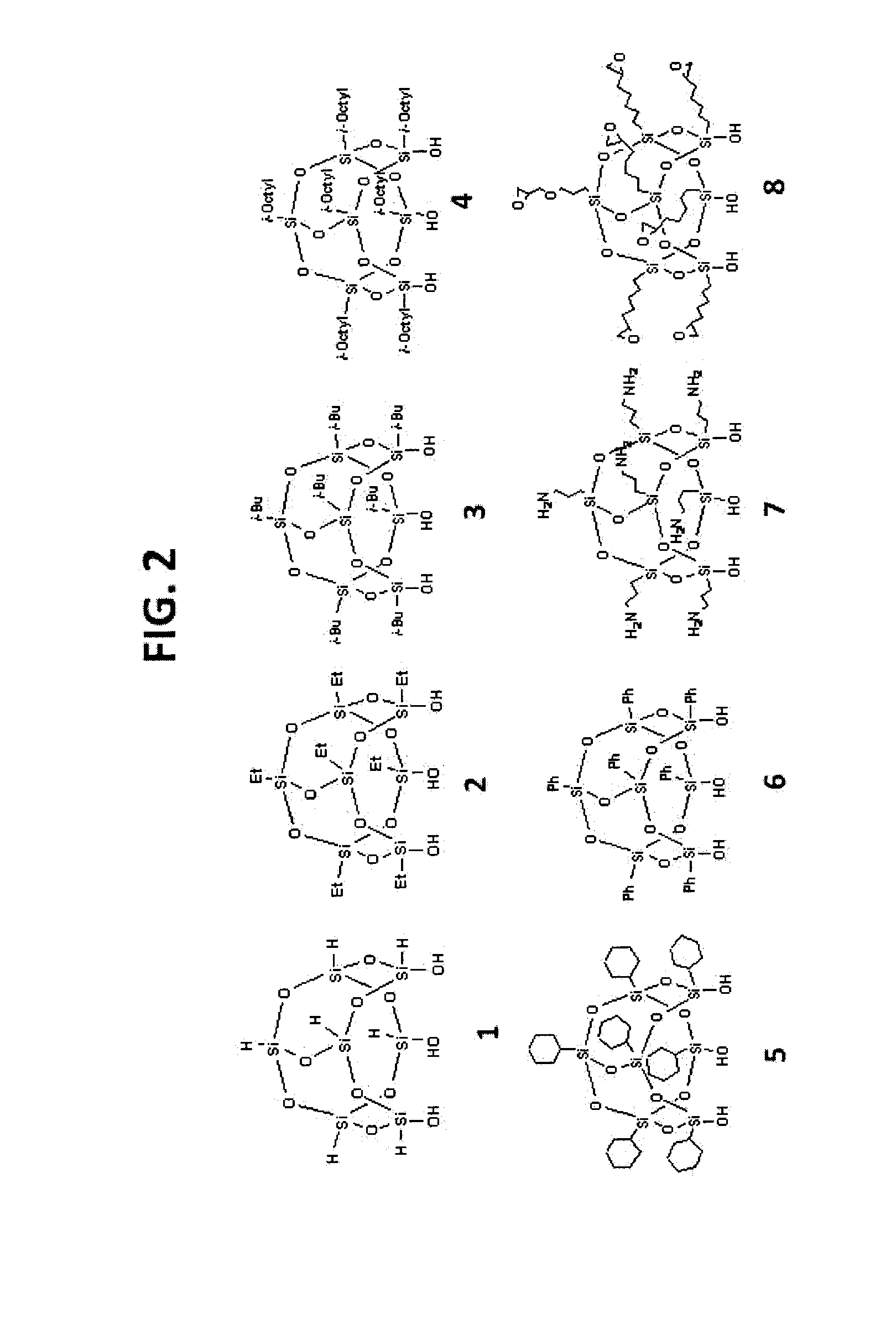 Nanometer size chemical modified materials and uses