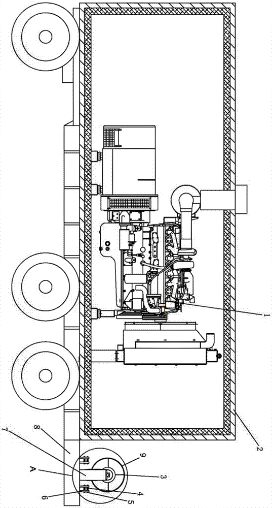 Silent generator unit cable capstan