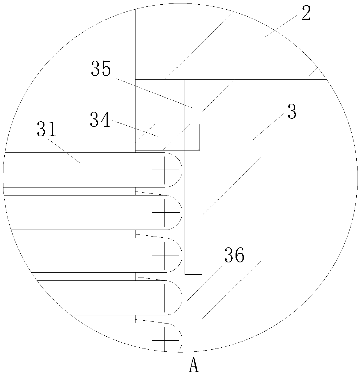 Building body structure on-site detection device and detection method