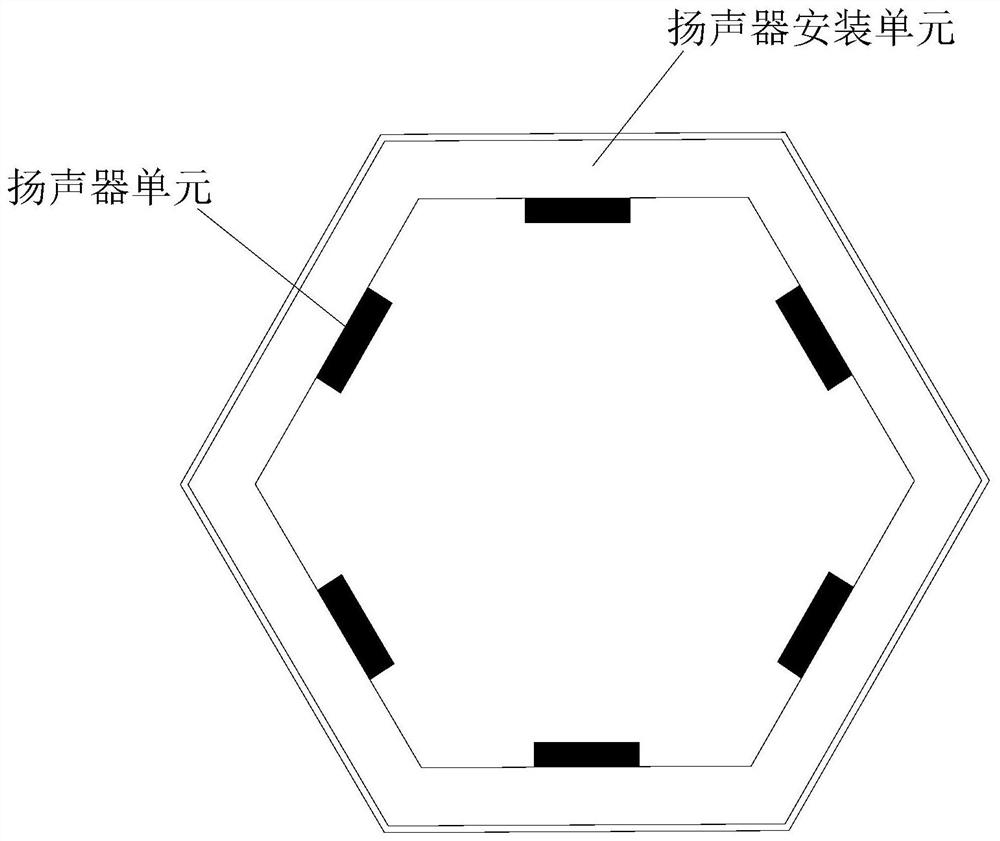 Supporting structure and speaker system of a speaker unit