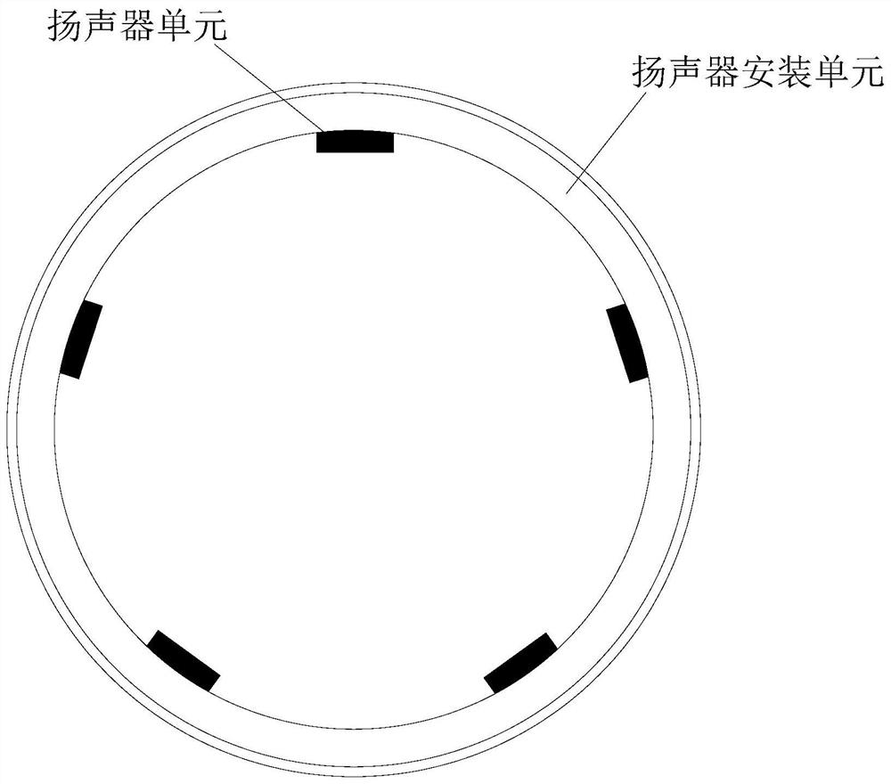 Supporting structure and speaker system of a speaker unit