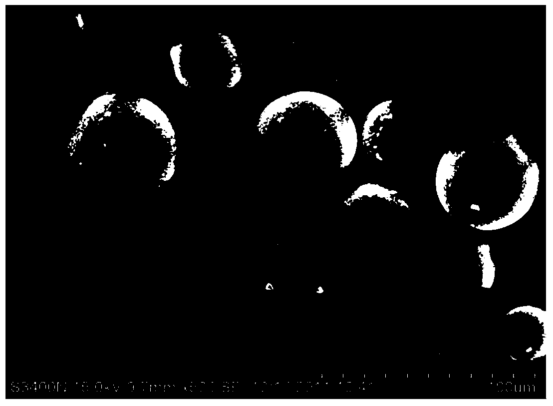 Preparation method of spherical particles of thermoplastic plastic