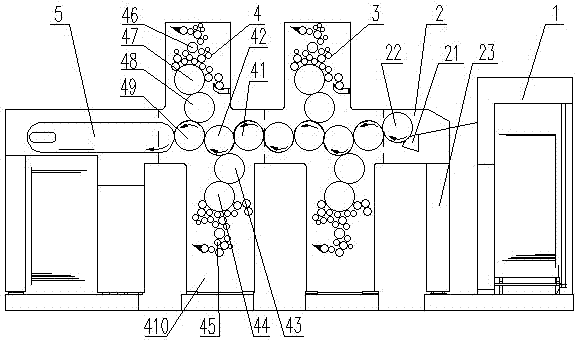 Double-face multicolor hard pressing soft offset press