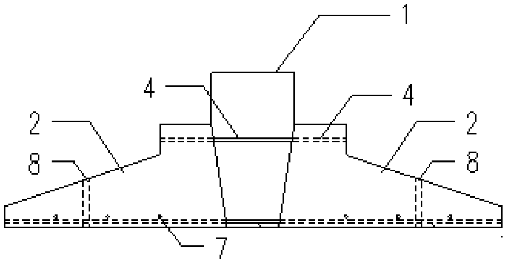 Underground excavated spliced type underpinning structure on lower part of existing building base and construction method thereof