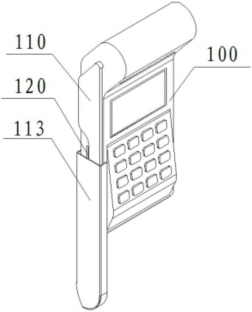 Card swiping device and POS machine