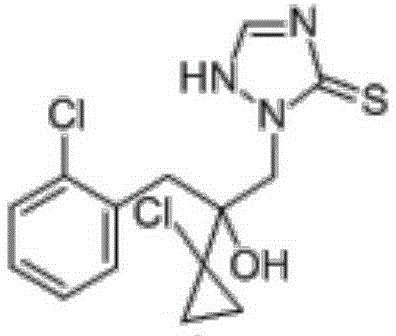 Bactericidal composition containing prothioconazole and efficient metalaxyl-M