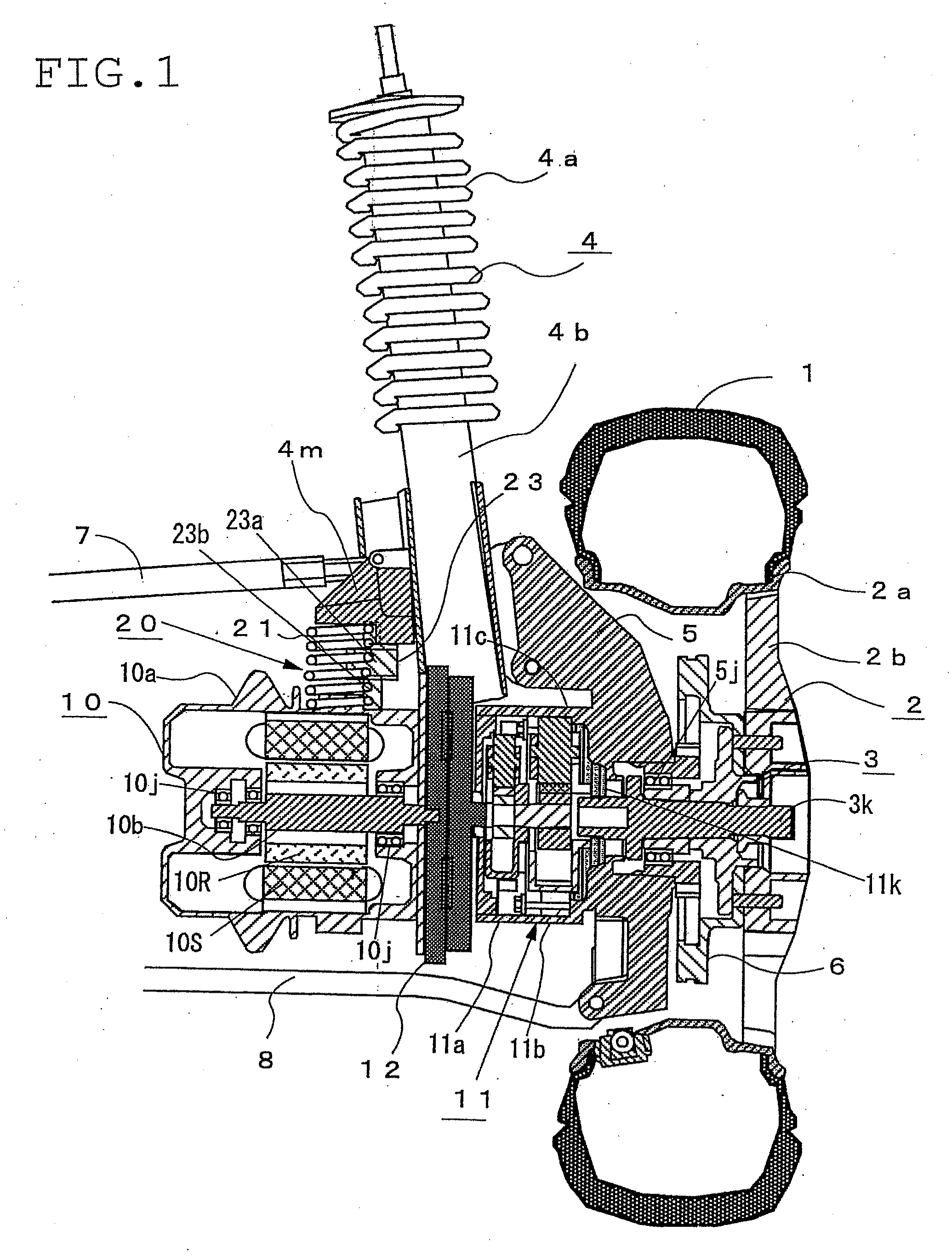 In-wheel motor system