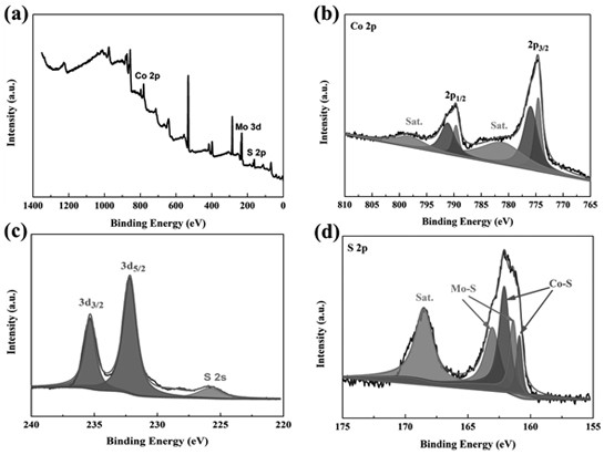 Preparation method of CoMo2S4/foamed nickel supercapacitor electrode material