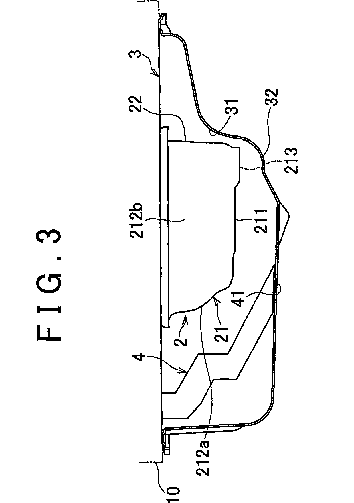 Oil pan structure for internal combustion engine