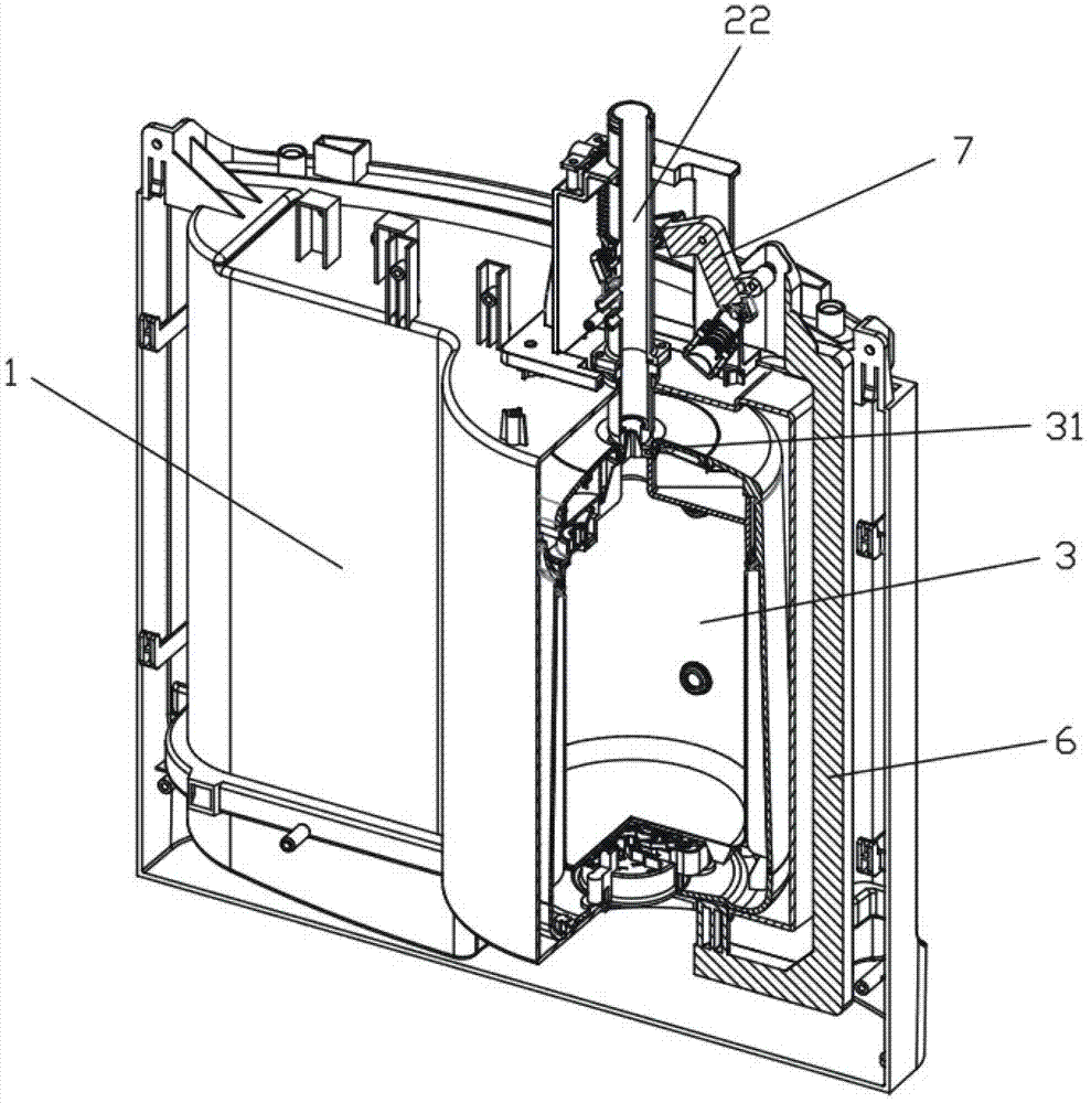 Water dispenser capable of conveniently taking and placing water kettle