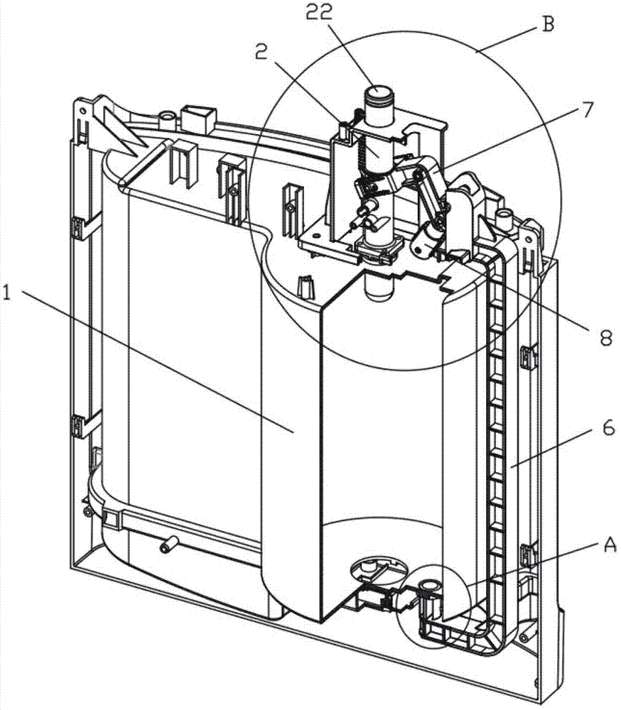 Water dispenser capable of conveniently taking and placing water kettle