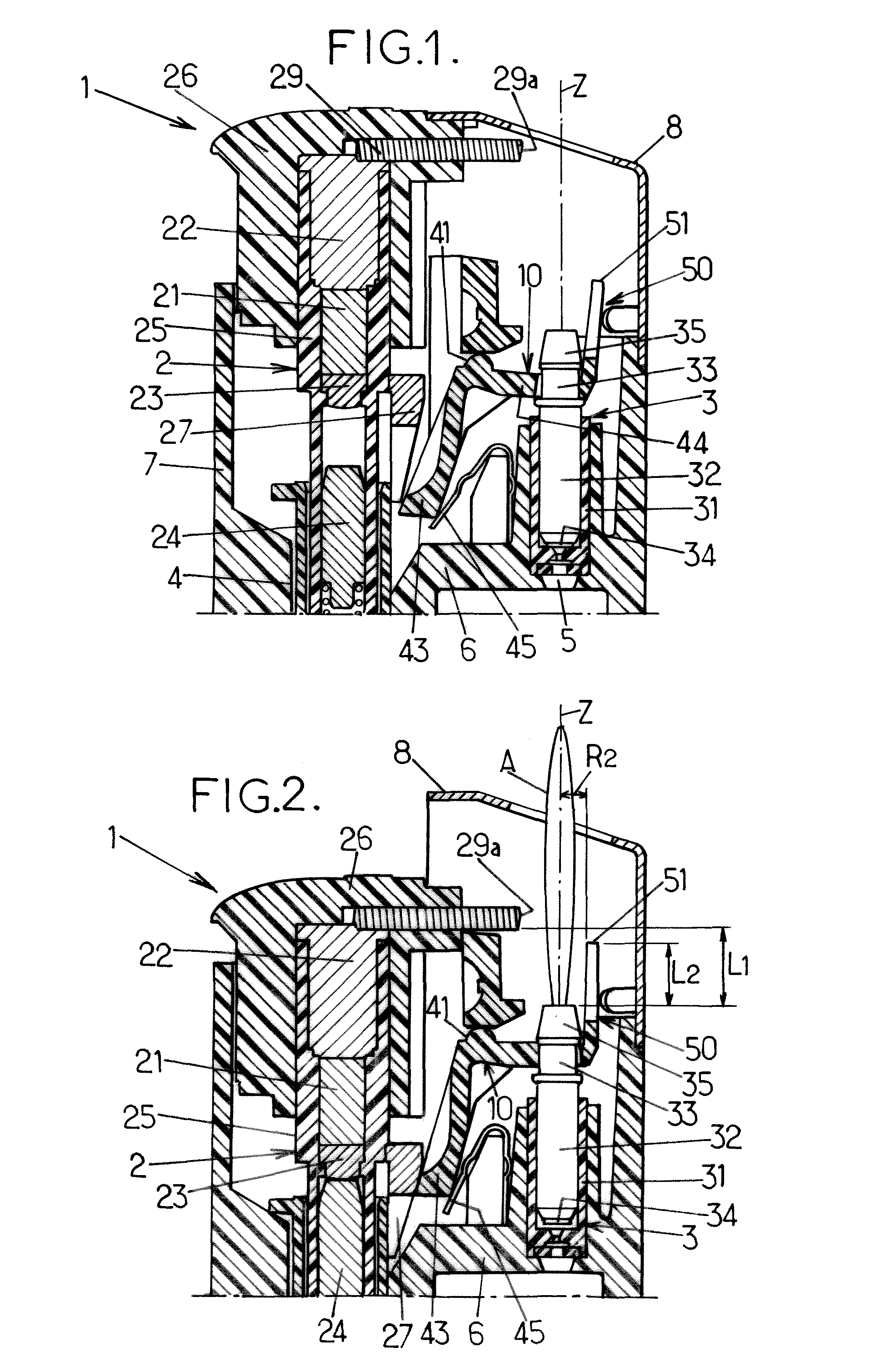 Lighter with piezoelectric ignition