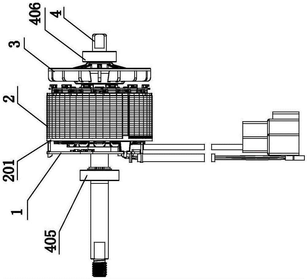 Brushless motor assembly structure