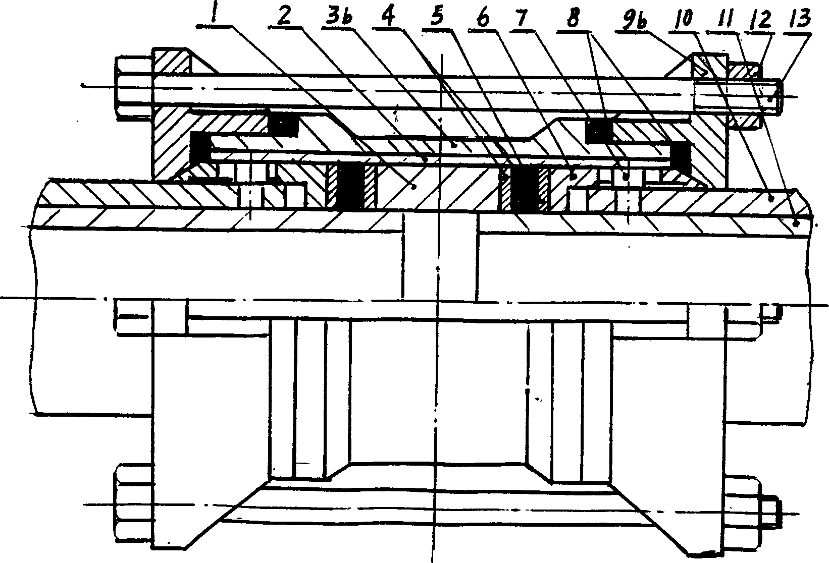 Double-layer pipeline compensation connector