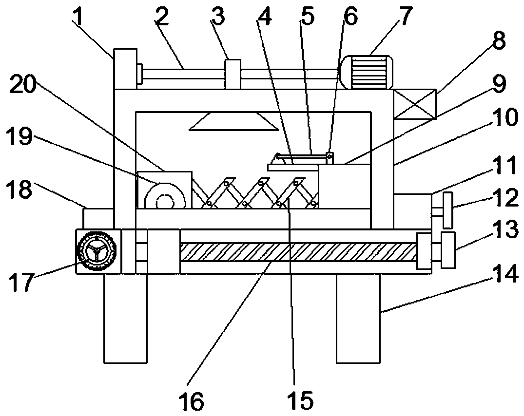 Polishing device for mechanical arm production