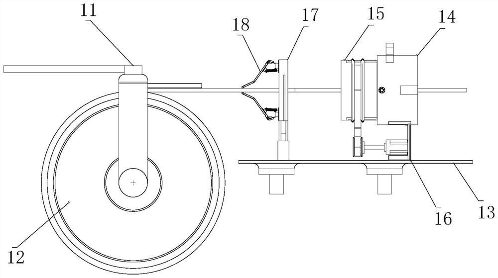 Automatic take-up device for electric power engineering