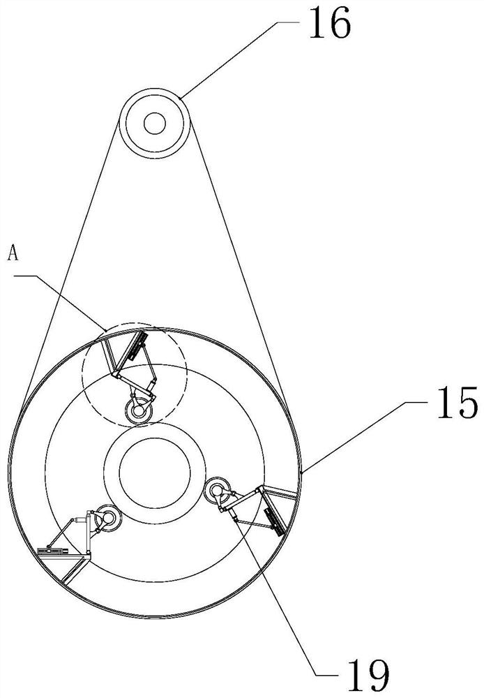 Automatic take-up device for electric power engineering