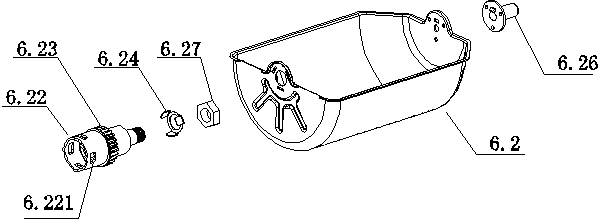 Forward and reverse rotation frying pan and use method thereof