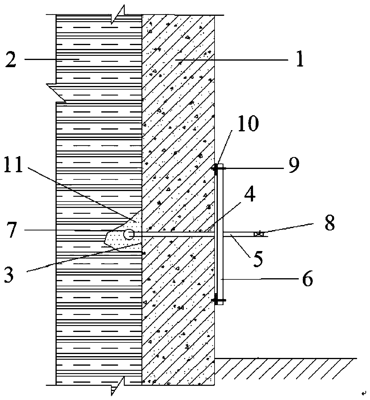 Method for leaking stoppage of underground diaphragm wall surface