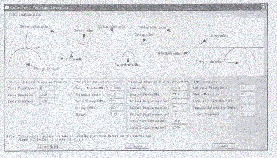 Method for setting process parameters of stainless steel strip steel withdrawal and straightening machine unit