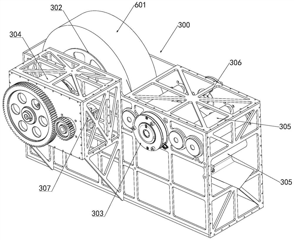 Space structure rod piece on-orbit forming device