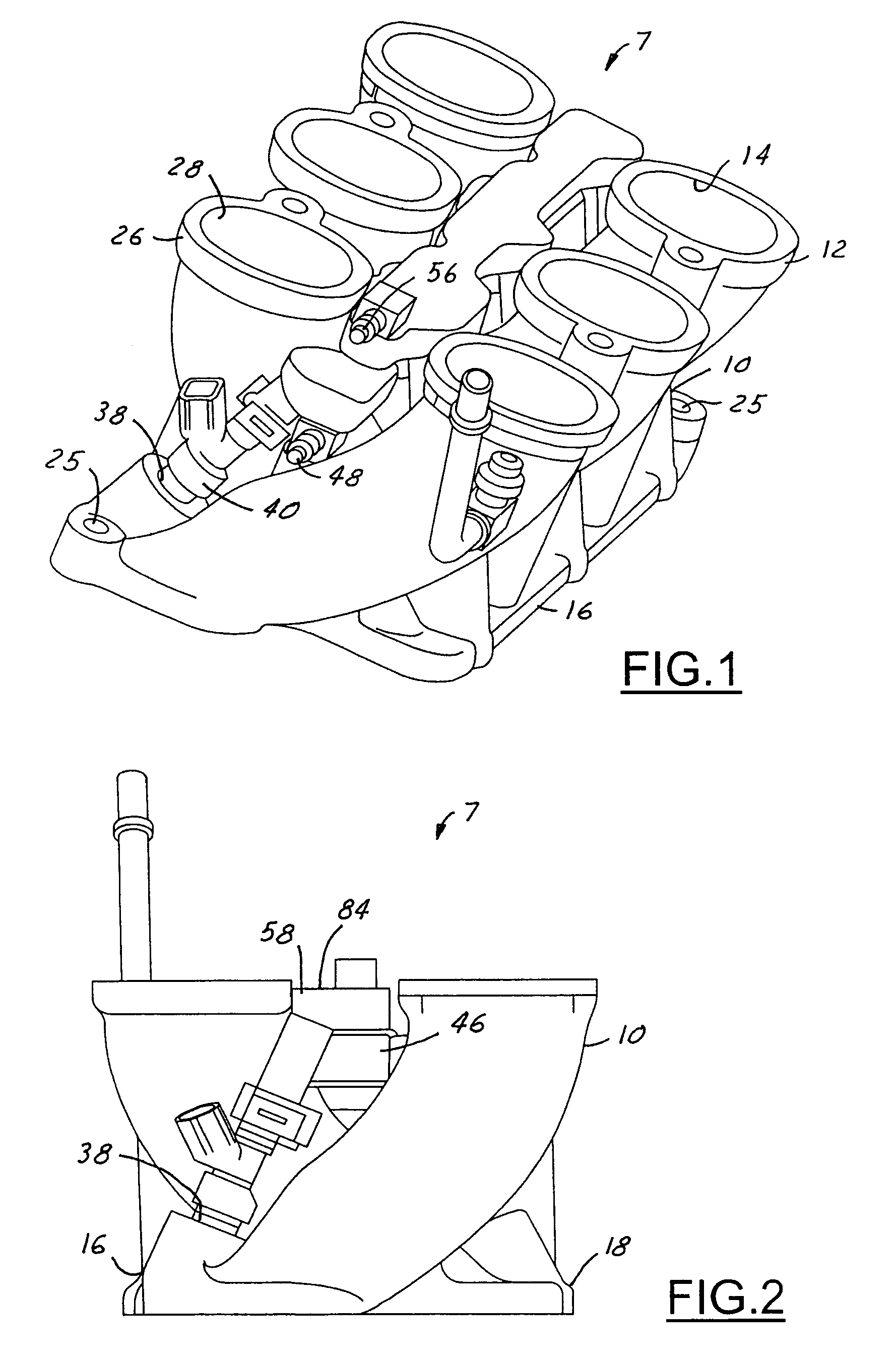 Fuel rail delivery system arrangement