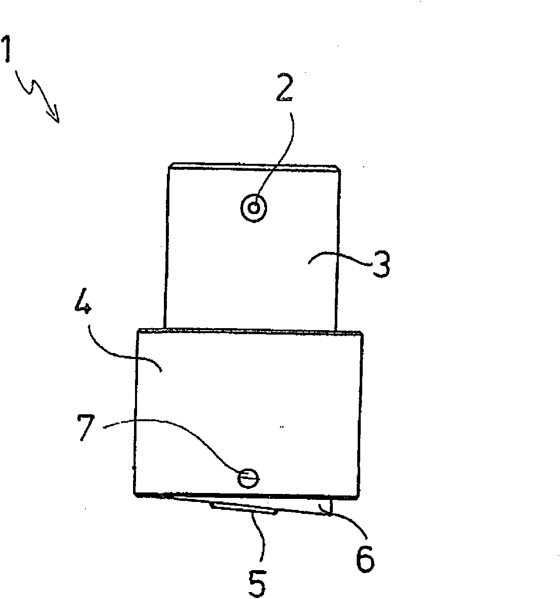 Laser device with pendulous press roller