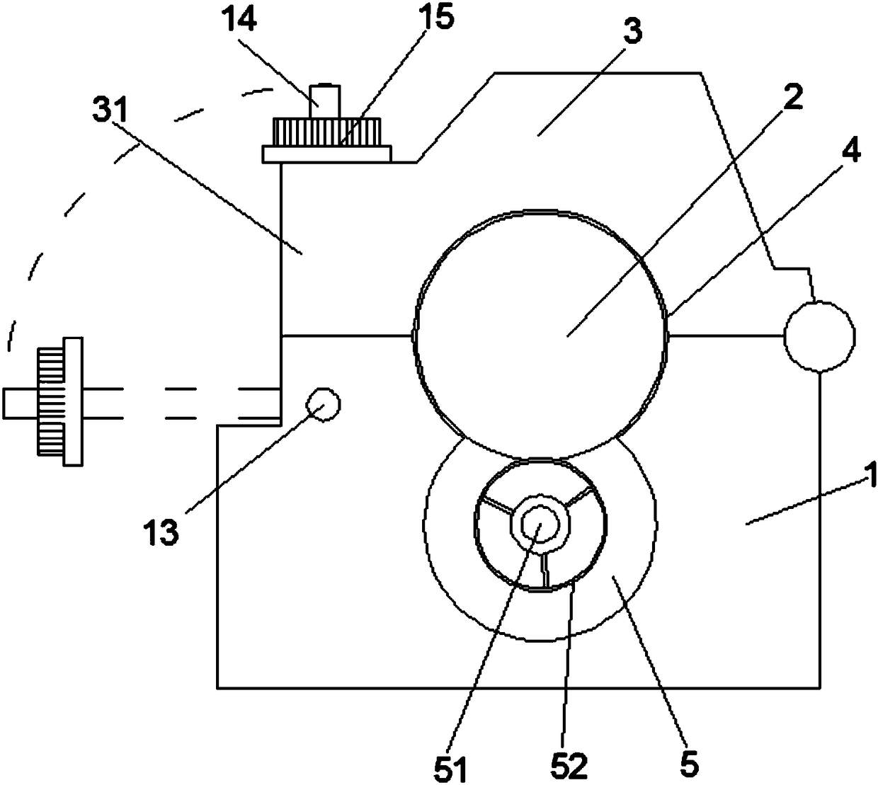 Roller body clamping structure for packaging film production