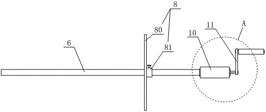 Cable laying and displacing frame