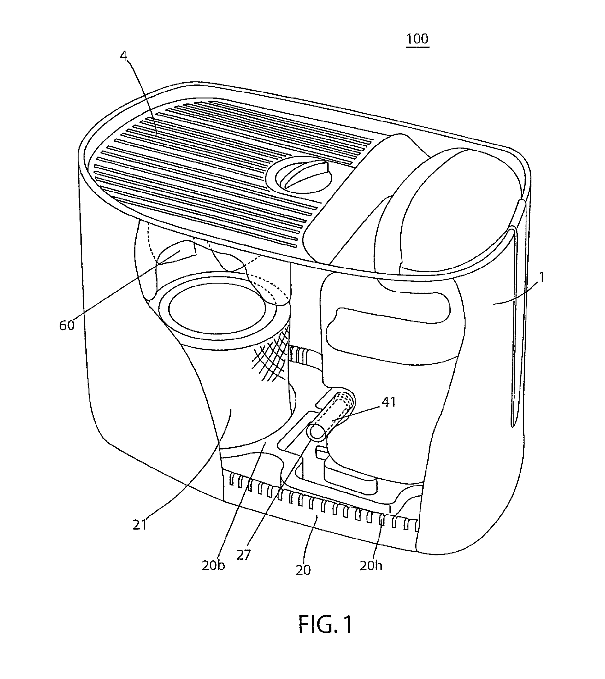 UV sterilization chamber for a humidifier