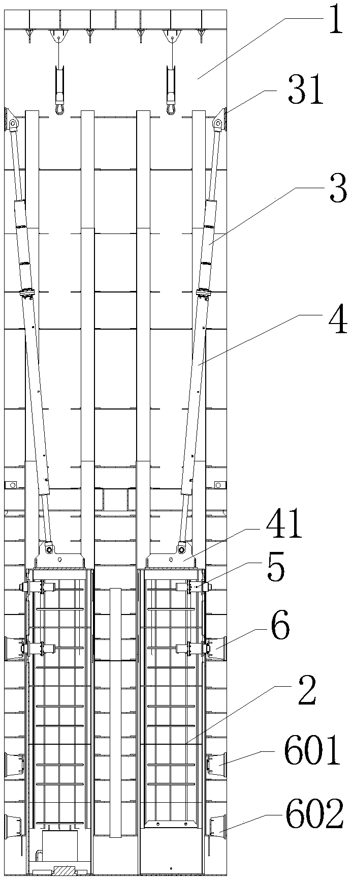 Lifting fin plate stabilizing system