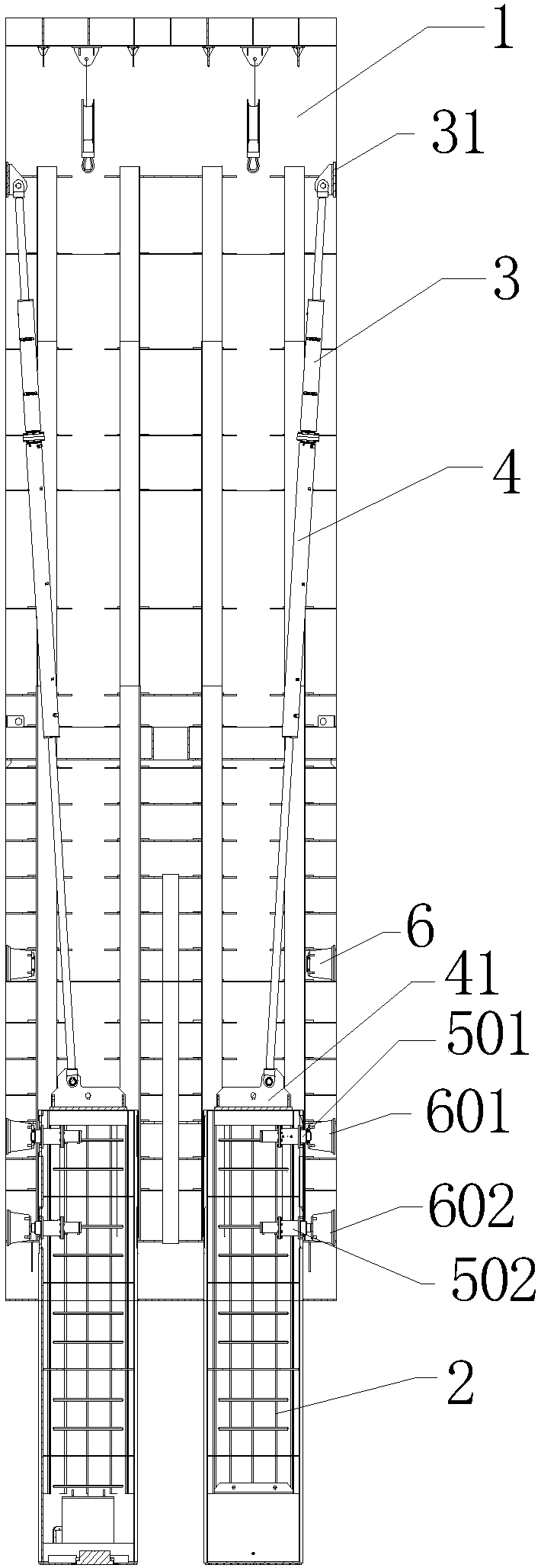 Lifting fin plate stabilizing system